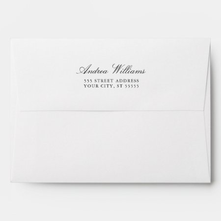 White And Kraft Lined- Invitation Envelope