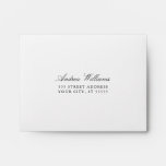 White And Kraft Lined Rsvp Envelope at Zazzle