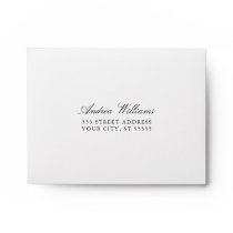 White and Kraft Lined RSVP Envelope White and Kraft Lined RSVP Envelope