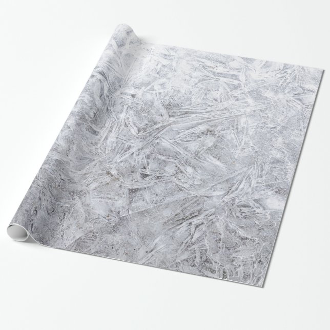 White And Light Gray Background Wrapping Paper (Unrolled)