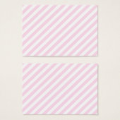 White and Light Pink Stripes. (Front & Back)