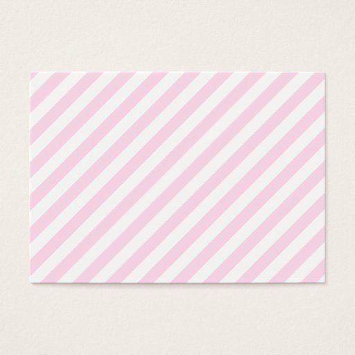 Customizable White and Light Pink Stripes. Business Card Template
