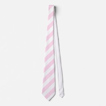 White And Light Pink Stripes. Neck Tie by Graphics_By_Metarla at Zazzle