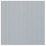 [ Thumbnail: White and Light Slate Gray Colored Lines Fabric ]