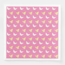 White and Light Yellow Butterflies Flying Pink