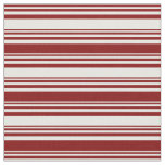 White and Maroon Lines Fabric