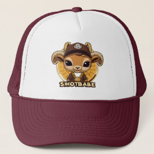 White and Maroon Trucker Hat
