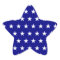 White and Navy Star Pattern