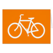 White and Orange Bike (Front Horizontal)