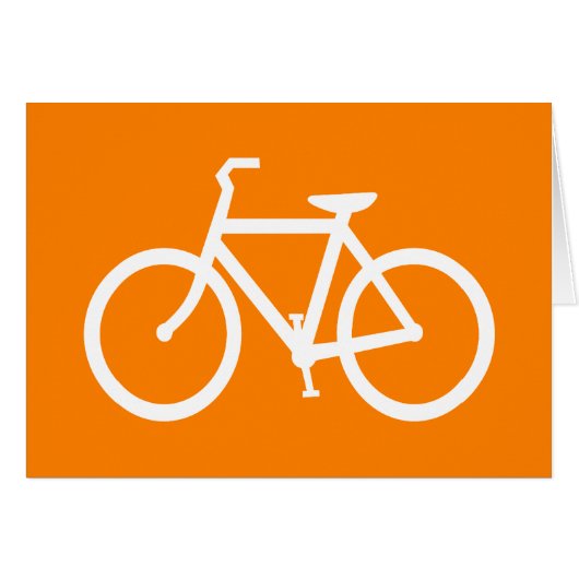 White and Orange Bike Cards (Front Horizontal)