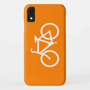 White and Orange Bike iPhone XR Case