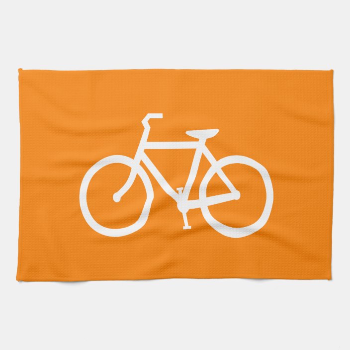 white orange bike