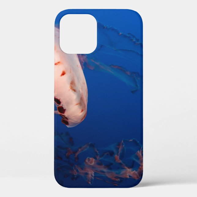 WHITE AND ORANGE JELLYFISH Case-Mate iPhone CASE (Back)