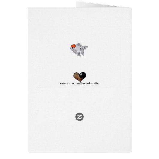 White and Orange Oranda Goldfish Aquarium Pet Fish (Back)