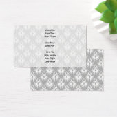 White and Pale Gray Damask Pattern. (Desk)