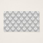 White and Pale Gray Damask Pattern. (Back)