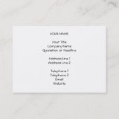 White and Pastel Gray Damask Design. Business Card (Back)