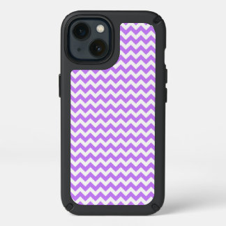 White and Pastel Purple Zig Zag Chevron Speck iPhone 13 Case