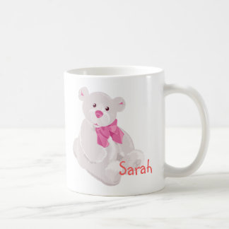 White and Pink Bear Mug