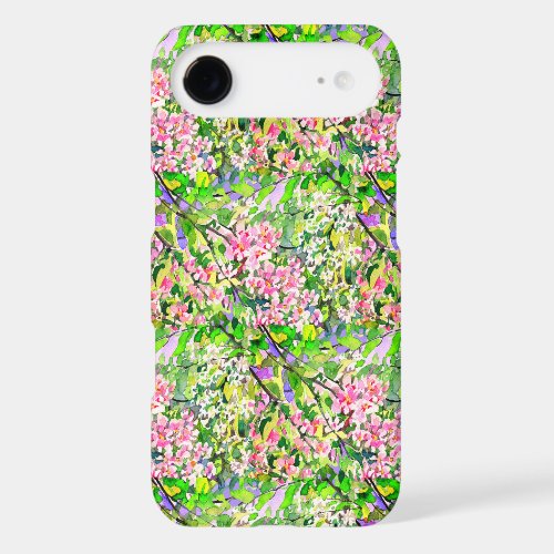 White and pink cherry and apple flowers iPhone 17 air case