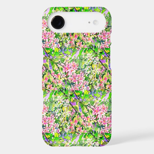 White and pink cherry and apple flowers Case-Mate iPhone case (Back)