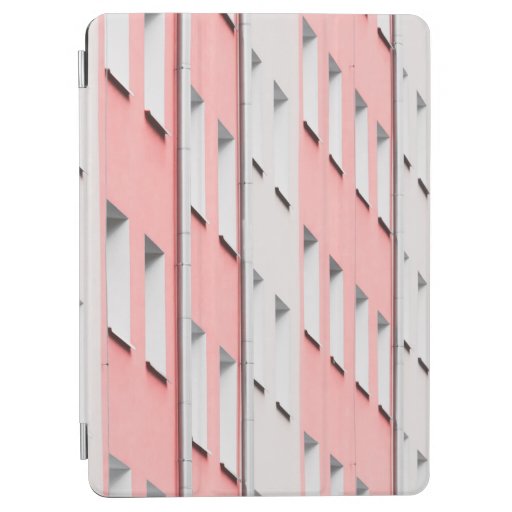 WHITE AND PINK CONCRETE BUILDING iPad AIR COVER
