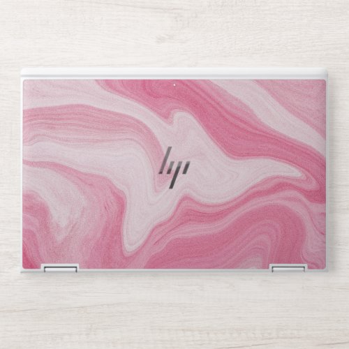 White and Pink Gradient Marble Texture Design  HP Laptop Skin