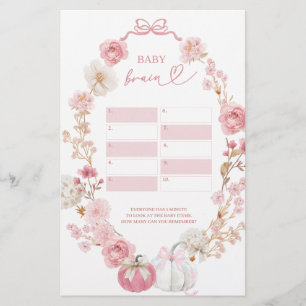 White and Pink Little Pumpkin Baby Brain Games