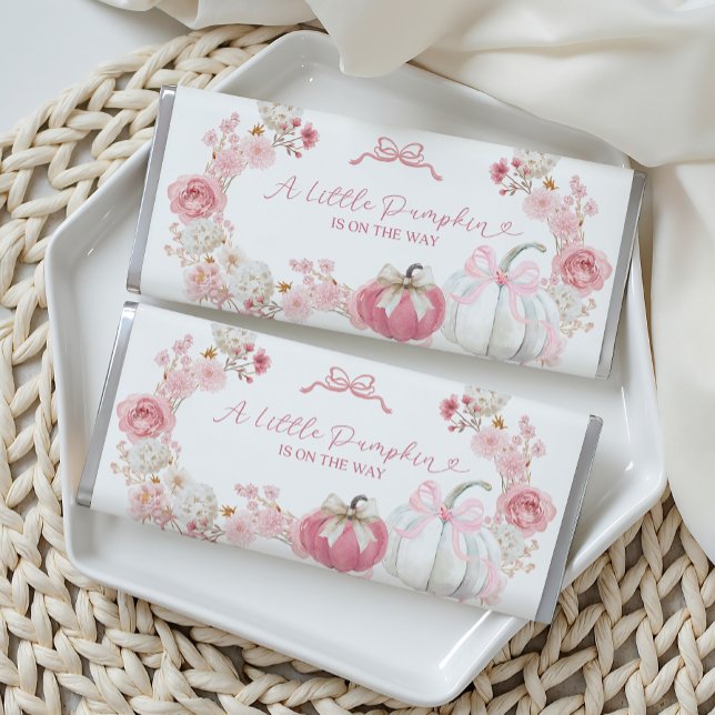 White and Pink Little Pumpkin Hershey Bar (Creator Uploaded)