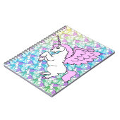 White and Pink Unicorn Notebook (Left Side)