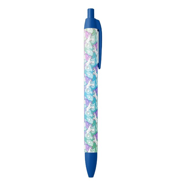 White and Pink Unicorn Pen (Bottom (Vertical))