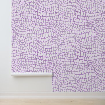 White and Purple Crocodile / Alligato Skin Pattern