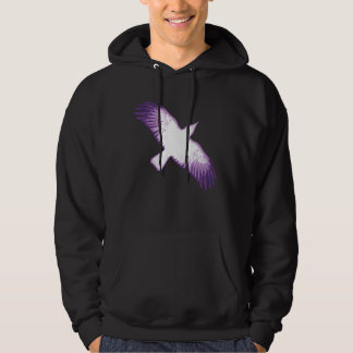 White and Purple Crow Hoodie