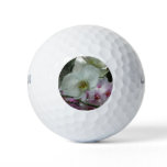 White and Purple Orchids Golf Balls