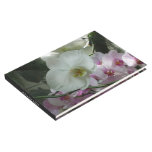 White and Purple Orchids Guest Book
