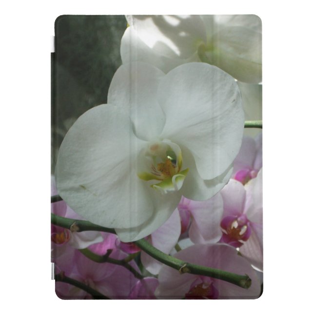 White and Purple Orchids iPad Pro Cover (Front)