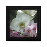 White and Purple Orchids Jewelry Box