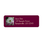 White and Purple Orchids Label