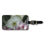 White and Purple Orchids Luggage Tag