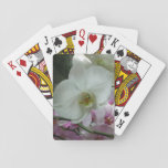 White and Purple Orchids Playing Cards