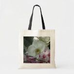 White and Purple Orchids Tote Bag