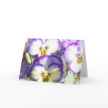 White and Purple Violas Greeting Card