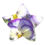 White and Purple Violas Stickers