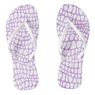 White and Purple Watercolor Crocodile Skin