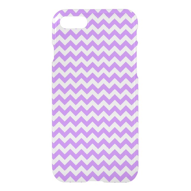 White and Purple Zig Zag Chevron Uncommon iPhone Case (Back)