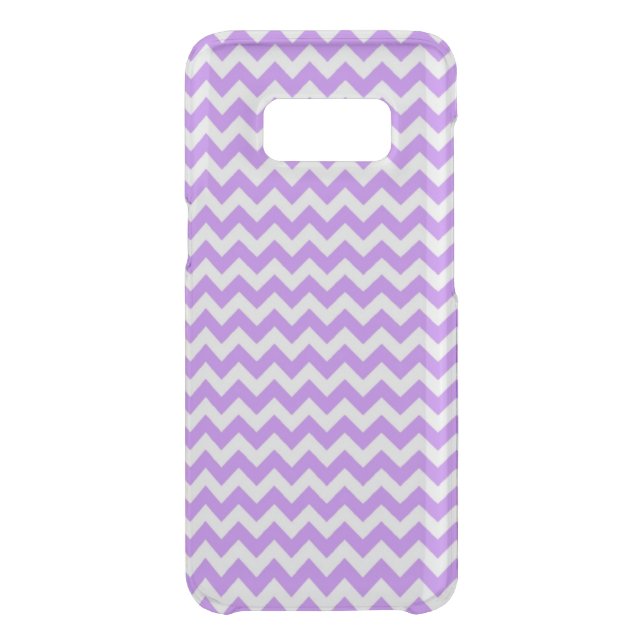 White and Purple Zig Zag Chevron Uncommon Samsung Galaxy Case (Back)