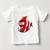 The Big One Fishing Theme Boys First Birthday Baby T-Shirt