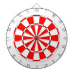 White And Red Dart Board at Zazzle