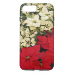 White and Red Poinsettias I Holiday Floral iPhone 8 Plus/7 Plus Case