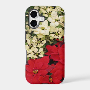 White and Red Poinsettias I Holiday Floral iPhone 17 Case